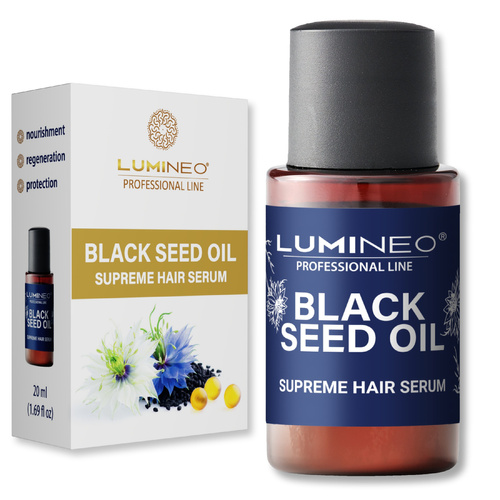 LUMINEO Jedwabne Serum do Włosów z Witaminą A 20ml