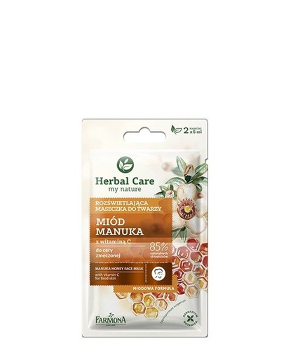 Farmona Herbal Care Maseczka rozświetlająca do twarzy Miód Manuka  2 x 5ml