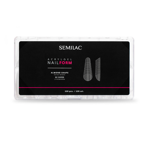 Semilac formy górne Almond 120szt