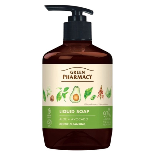 Aloes & Awokado - Mydło w Płynie 460 ml - GREEN PHARMACY