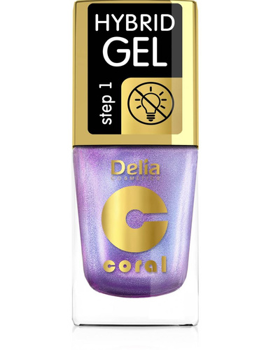 DELIA COSMETICS Coral Hybrid Gel Lakier hybrydowy do paznokci nr 106 - multirefleks (bez lampy) 11ml