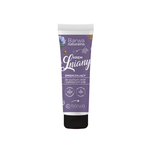 BARWA Naturalna Krem Lniany do suchych stref i pękających pięt - zmiękczający  75ml