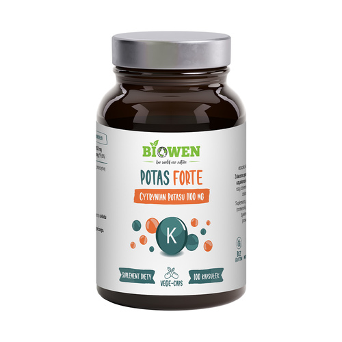 Biowen Potas Forte cytrynian pot1100 mg 100kaps.
