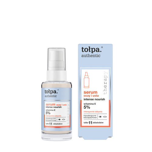 Tołpa Authentic Serum oczy i usta Intense Nourish - intensywnie odżywia (5% beta-witamina E) 30 ml