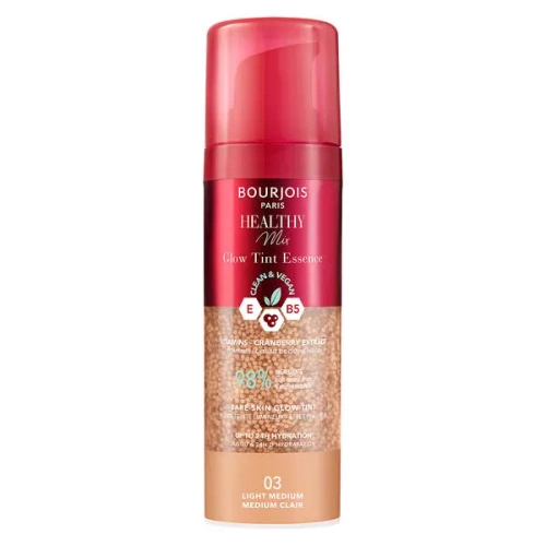 Bourjois Mix Glow Tint Nawilżająca Esencja Wyrównująca Koloryt Skóry 03 Light Medium 30ml