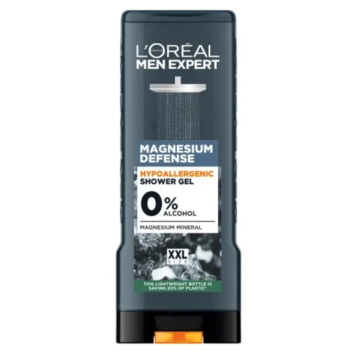 L'Oréal Paris Expert Magnesium Defence XXL Żel pod prysznic dla mężczyzn 400mlxpert Magnesium Defence XXL Żel pod prysznic dla mężczyzn 400ml