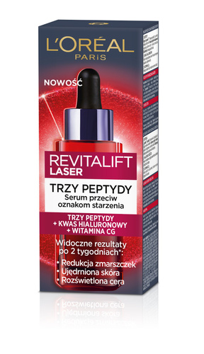 LOREAL Paris Revitalift Laser Serum Przeciwzmarszczkowe z Trzema Peptydami 30 ml
