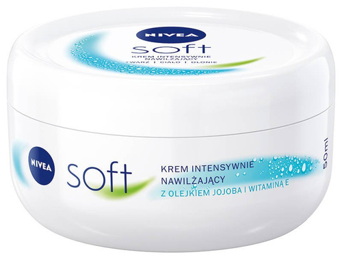 Nivea Soft Krem intensywnie nawilżający do twarzy, ciała i dłoni 50ml