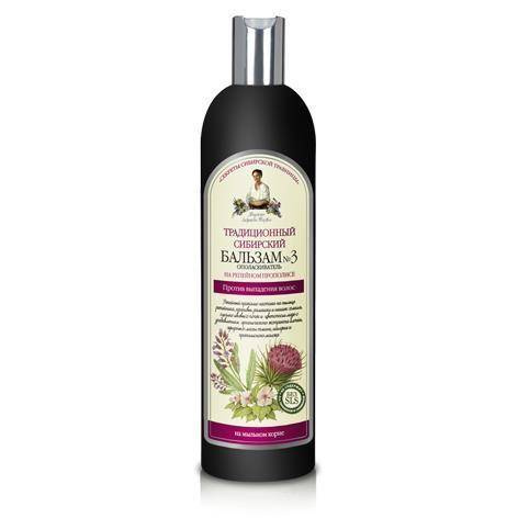 Receptury Babuszki Agafii Balsam syberyjski tradycyjny Nr 3 przeciw wypadaniu włosów  550 ml