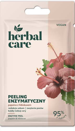 HERBAL CARE Peeling enzymatyczny do twarzy Vegan - Papaina z Hibiskusem 7 g