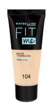 Maybelline Fit Me! Podkład matujący nr 104 Soft Ivory  30ml