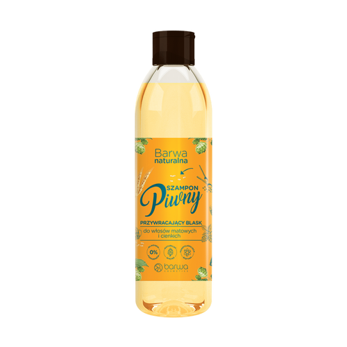 BARWA Naturalna Szampon do włosów Piwny przywracający blask - włosy cienkie i matowe  300ml