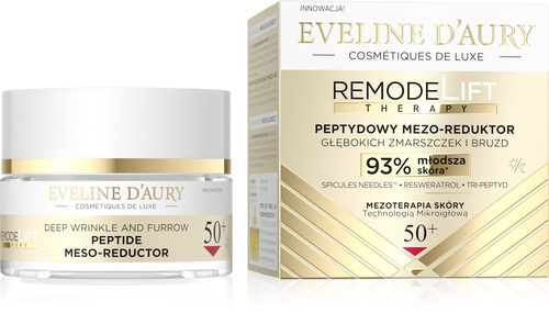 Eveline D'Aury Remodelift Therapy Peptydowy Mezo-Reduktor Zmarszczek 50+ Dzień/Noc 50 ml