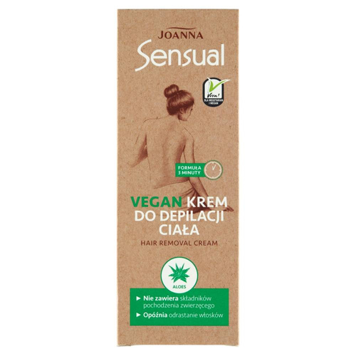 Joanna Sensual Krem do depilacji ciała Vegan - Aloes 100g