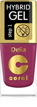 Delia Cosmetics Coral Hybrid Gel Emalia do paznokci nr 71  11ml