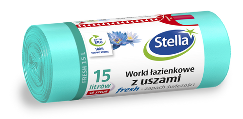 STELLA Worki łazienkowe z uszami FRESH - o świeżym zapachu 15L-30szt.
