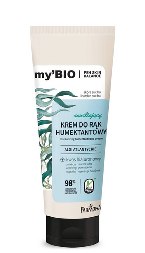 FARMONA my`Bio Nawilżający Krem humektantowy do rąk Algi Atlantyckie 100ml