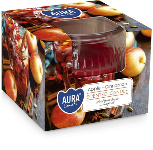 Aura Świeca zapachowa Jabłko-Cynamon SN69-87