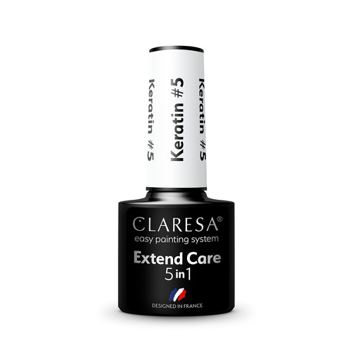 CLARESA Baza pod lakier hybrydowy Extend Care 5in1 Keratin - 5  5g