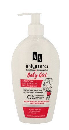 AA Intymna Kremowa Emulsja do higieny intymnej Baby Girl  300ml