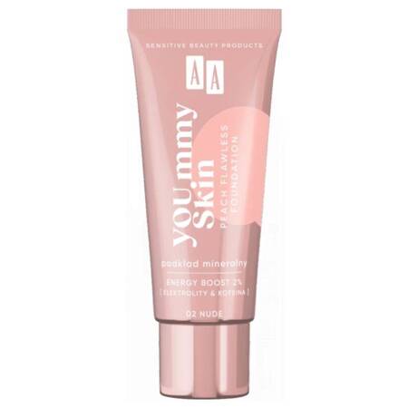 AA YOU.mmy Skin Peach Flawless Foundation podkład mineralny 02 Nude 30ml