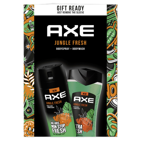 AXE Zestaw prezentowy męski Dark JungleDeo spray 150 ml + żel 250 ml