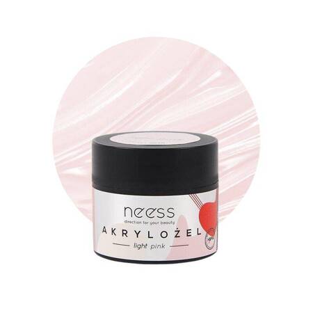 Akrylożel Neess budujący i przedłużający płytkę Light Pink 15 g