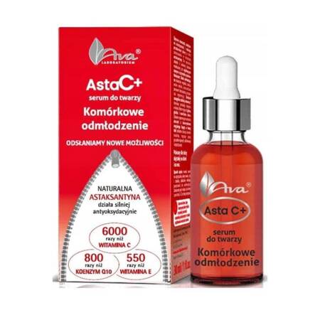 Ava Asta C+ Komórkowe Odmłodzenie Serum Do Twarzy 30ml