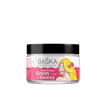 BAŚKA Krem do twarzy wygładzający - róża 50 ml