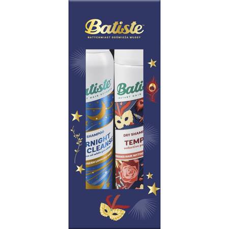 BATISTE Zestaw świąteczny (suchy szampon Tempt 200ml+Overnight Light Cleanse 200ml)