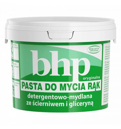BHP Pasta do mycia rąk detergentowa-mydlana ze ścierniwem i gliceryną 500ml