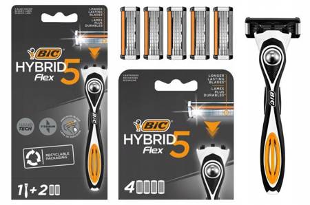 BIC Hybrid 5 Flex Maszynka do Golenia + 6 wkładów