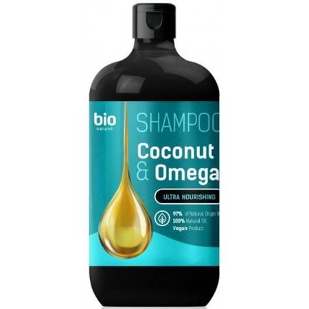 BIO NATURELL Coconut Oil Omega 3 Szampon do wszystkich rodzajów włosów 946 ml