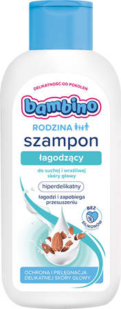 Bambino Rodzina Szampon łagodzący do suchej i wrażliwej skóry głowy 400ml