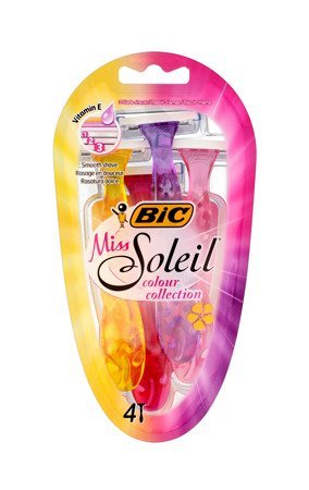 Bic Maszynka do golenia Miss Soleil Colour Collection 4 -4szt