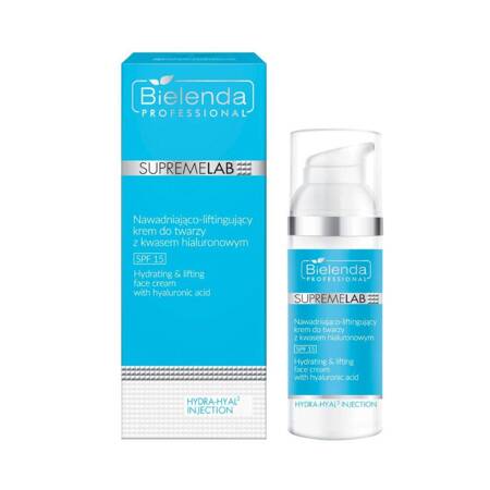 Bielenda Professional Supremelab Hydra-Hyal2 Injection Nawadniająco-liftingujący krem do twarzy z kwasem hialuronowym SPF15 50 ml