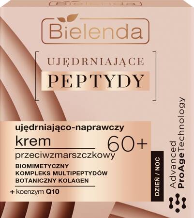 Bielenda Ujędrniające Peptydy Ujędrniająco - naprawczy krem przeciwzmarszczkowy 60+ dzień/noc 50ml