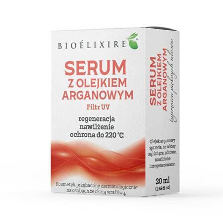 Bioelixire Serum silikonowe Argan + Filtr UV 20 ml