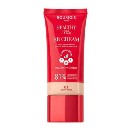 Bourjois Healthy Mix krem BB 001 Ivory 30ml z kompleksem witamin C, E i B5