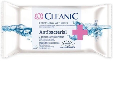 Cleanic Chusteczki odświeżające Antibacterial  1 op.-15szt