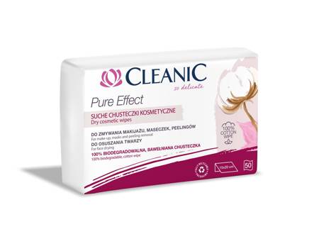 Cleanic Suche Chusteczki kosmetyczne Pure Effect-50szt