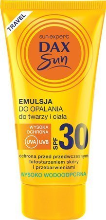 Dax Sun Emulsja do opalania twarzy i ciała SPF 30 travel-50ml