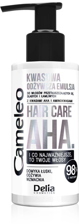 Delia Cosmetics Cameleo Hair Care AHA Kwasowa Odżywcza Emulsja do włosów 150ml