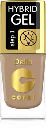 Delia Cosmetics Coral Hybrid Gel Emalia do paznokci nr 75  11ml