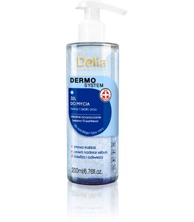 Delia Cosmetics Dermo System Żel odświeżający do mycia twarzy  200ml