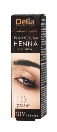 Delia Cosmetics Henna do brwi 1.0 Czarna