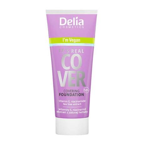 Delia Cosmetics It's Real Cover Podkład kryjący rewitalizująco-nawilżający nr 203 Latte  30ml