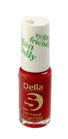 Delia Cosmetics Vegan Friendly Emalia do paznokci Size S nr 214 Lady in Red  5ml