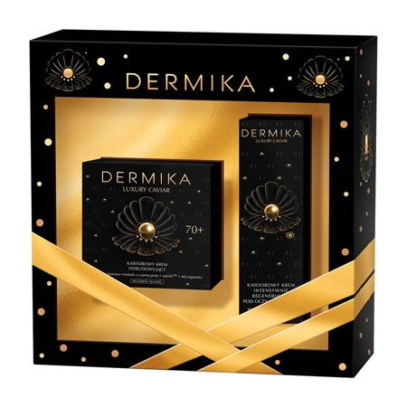 Dermika Zestaw prezentowy Luxury Caviar 70+ (Krem na dzień i noc 50ml+Krem pod oczy 15ml)