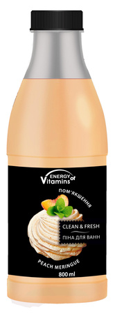 ENERGY OF VITAMINS Pianka do kąpieli Peach Meringue 800 ml